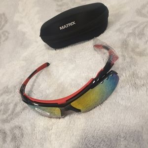 Global vision Matrix sunglasses. Mirror glasses. Blue and white fram. Polarized.